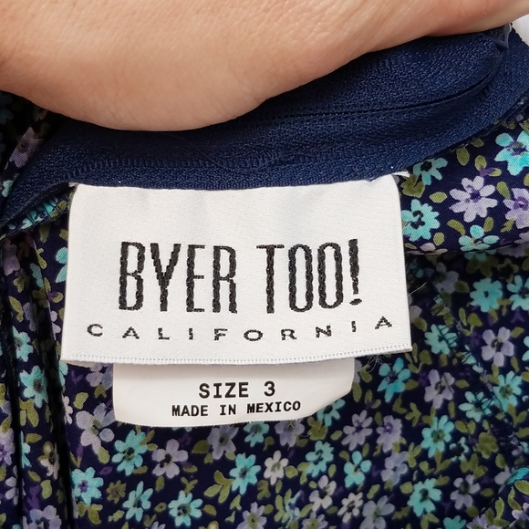 Vintage 90’s Byer Too! California Junior Size 3 Spaghetti Strap Sundress - Picture 8 of 16